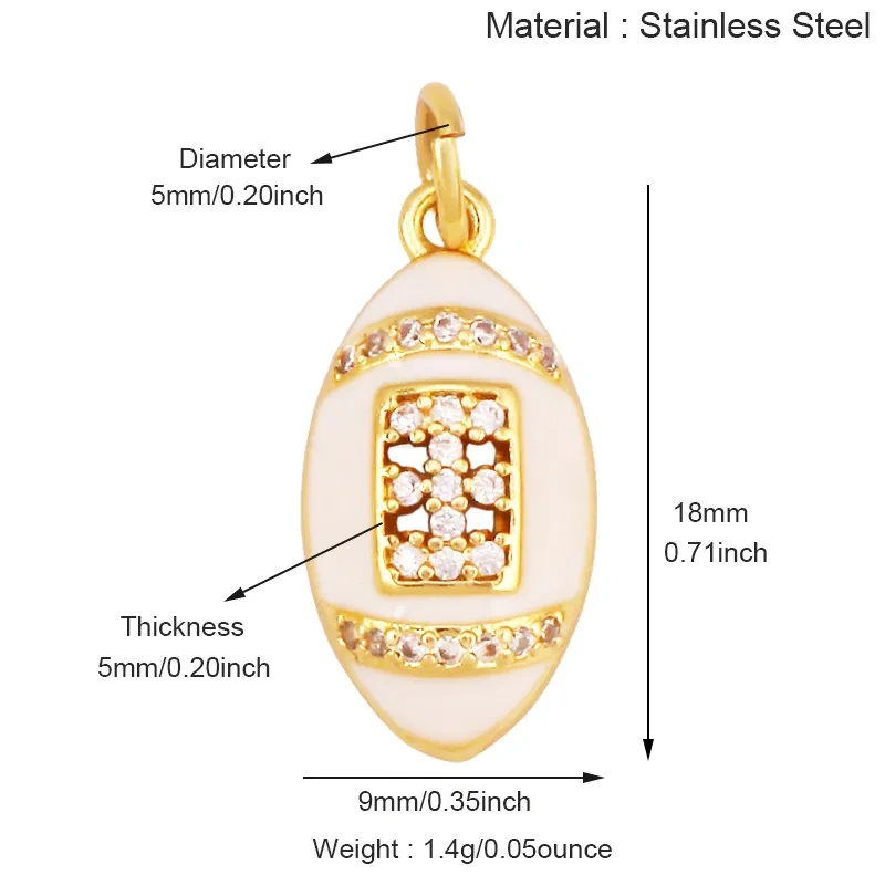 Football Baseball Rugby Boxing Glove Sports Enamel Charm Pendant,Necklace Bracelet Craft Jewelry Findings Supply R62