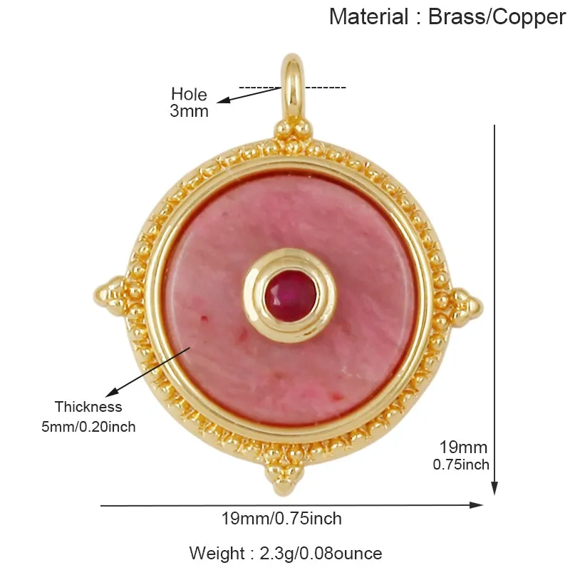 Natural Semi‑Precious Stone Star Charms,Amazonite Rose Quartz Tiger's Eye Turquoise Pendant Jewelry DIY Bracelet Necklace J39