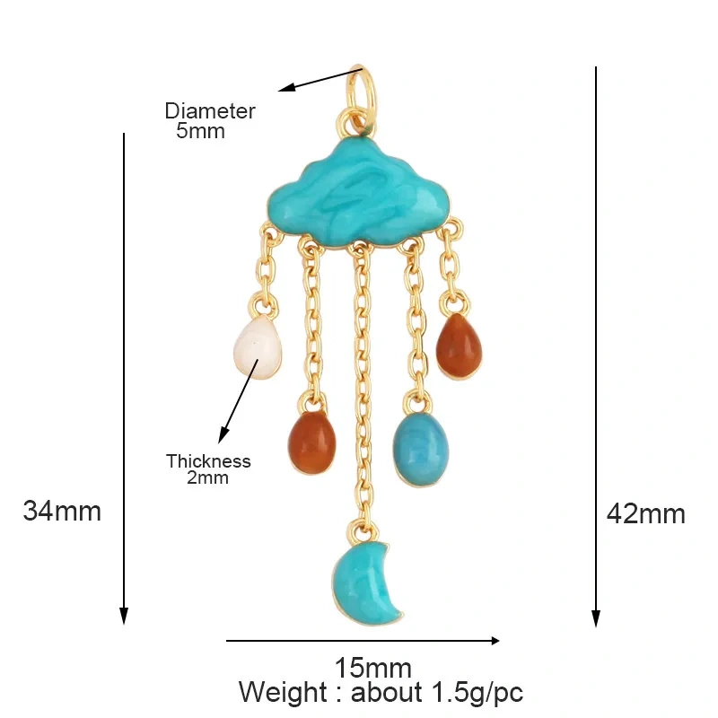 Religious style Trendy Star Moon Cross Pendant Cubic Zirconia Charms,DIY Necklace Bracelet Jewelry Making Accessories Supply T17