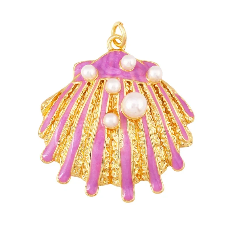 Lobster Conch Fish Bone Starfish Shell Fish Marine Animal Charms Pendants,Jewelry Making DIY Bracelet Necklace Accessories S62
