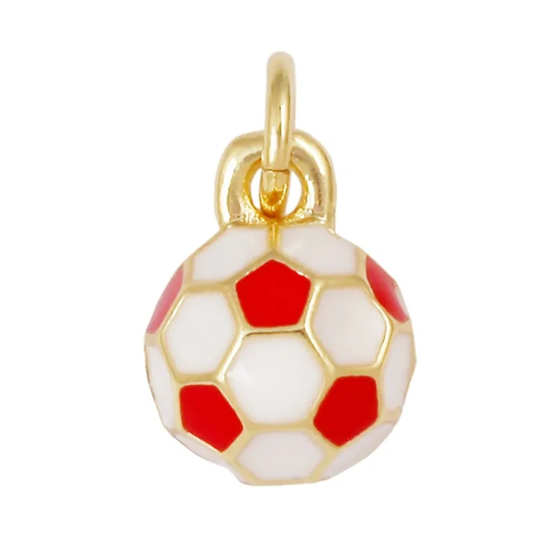 Football Baseball Rugby Boxing Glove Sports Enamel Charm Pendant,Necklace Bracelet Craft Jewelry Findings Supply R62
