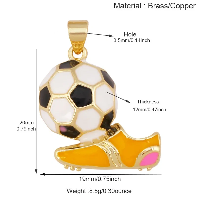 Trendy Football Baseball Boxing Glove Jersey Enamel Sports Charms Pendant,DIY Bracelet Necklace Jewelry Making Supplies R24