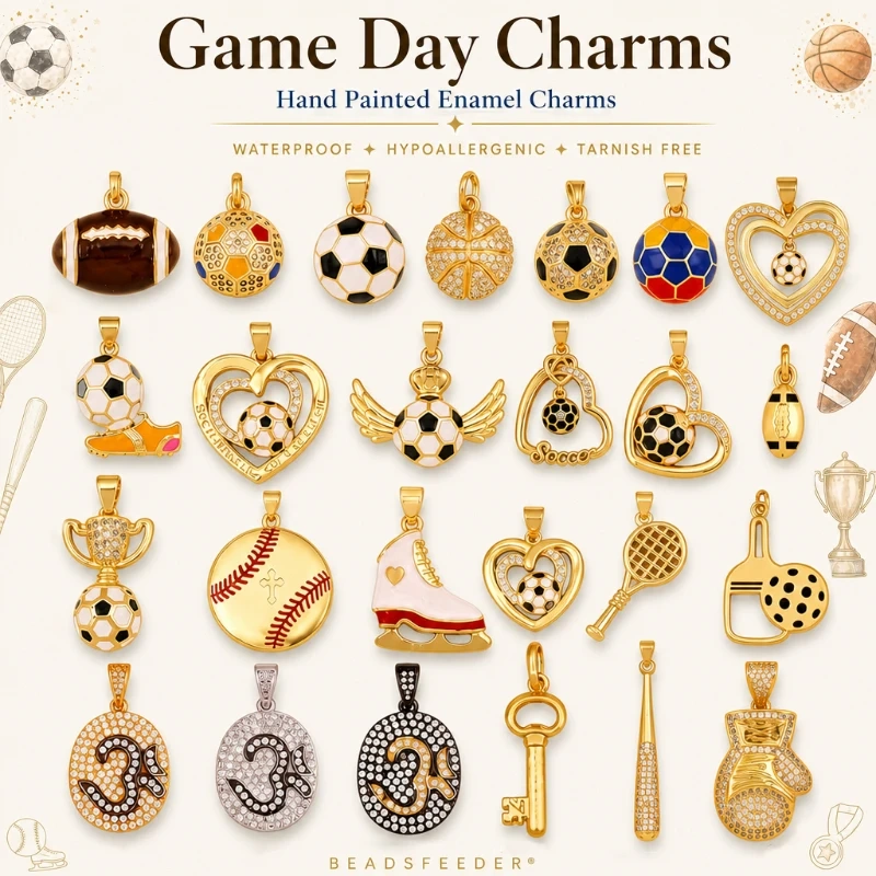 Trendy Football Baseball Boxing Glove Jersey Enamel Sports Charms Pendant,DIY Bracelet Necklace Jewelry Making Supplies R24