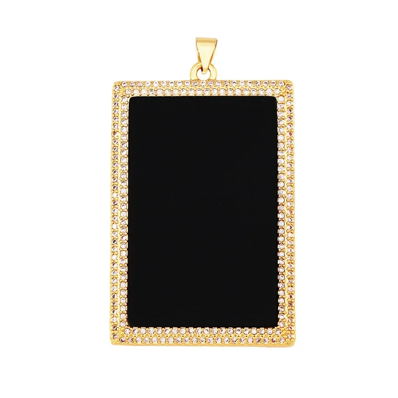 Luxury Heart Teardrop Geometric Large Charm Pendants,Natural Mother Pearl Jewelry Findings Necklace Bracelet Making Supply M23