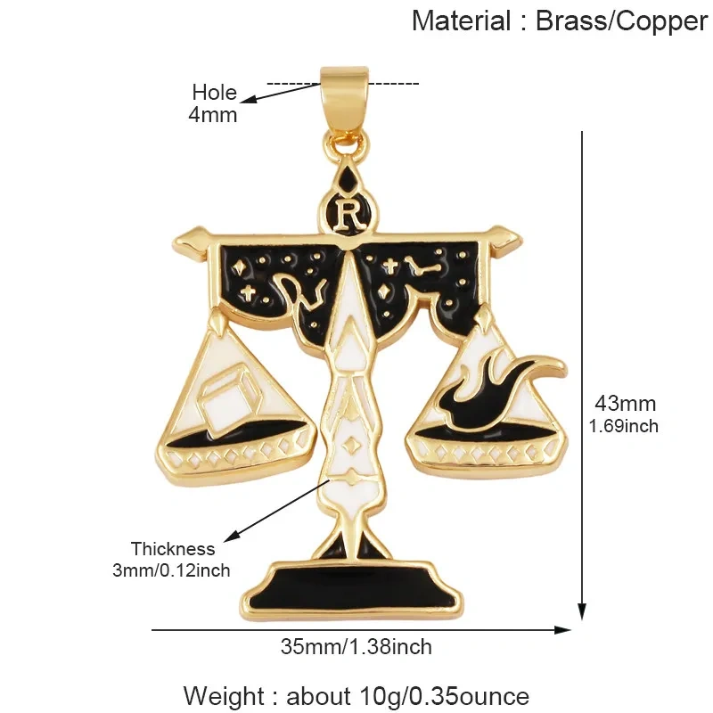 Light Luxury Bohemian Enamel Charms Real 18K Gold Plated,DIY Jewelry Findings for Bracelet Necklace Making Pendant Supply J33