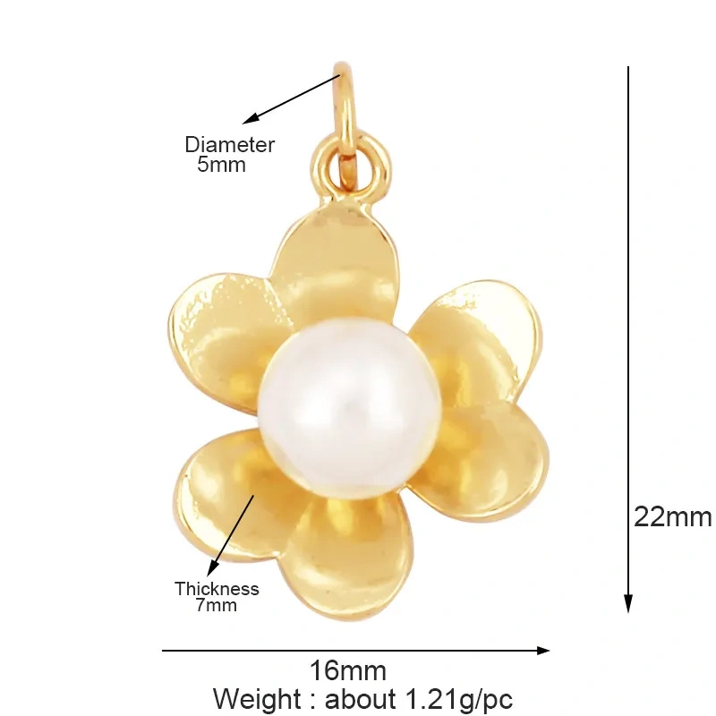 Flower Sunflower Four Leaf Clover Rose Flower Pendant Charms,DIY Jewelry Making Accessories For Necklace Bracelet Earrings R32