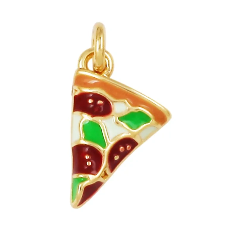 Cute Enamel Candy Charms Ice Cream Chocolate Pizza Milk Bottle Pendants,Necklace Bracelet Making DIY Craft Supplies J04