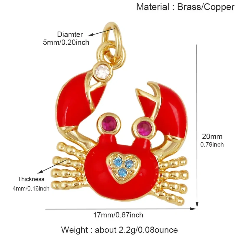 Animal Frog Snake Crocodile Crab Fish Starfish Conch Charms Pendants,Jewelry Making Findings for Necklace Bracelet J13