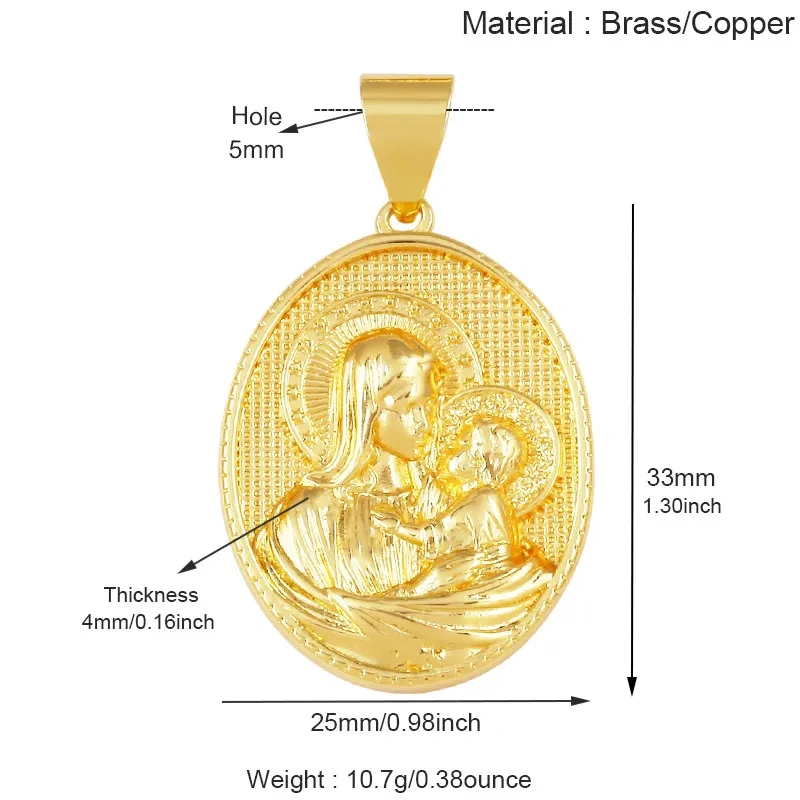 European Vintage Enamel Zircon Gold Plated Round Oval Tag Charms Pendant,DIY Handmade Necklace Jewelry DIY Making Supplies L90