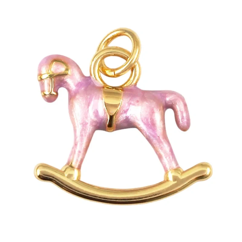 Cute Rocking Horse Matryoshka Doll Airplane Hot Air Balloon Ferris Wheel Charms Pendant,DIY Bracelet Necklace Jewelry Supply J03