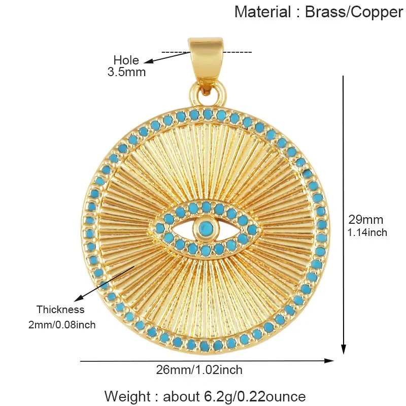 Trendy Star Moon Four‑Leaf Clover Starry Sky Evil Eye Charms Pendants,Necklace Bracelet Jewelry Making Accessories Supply T17