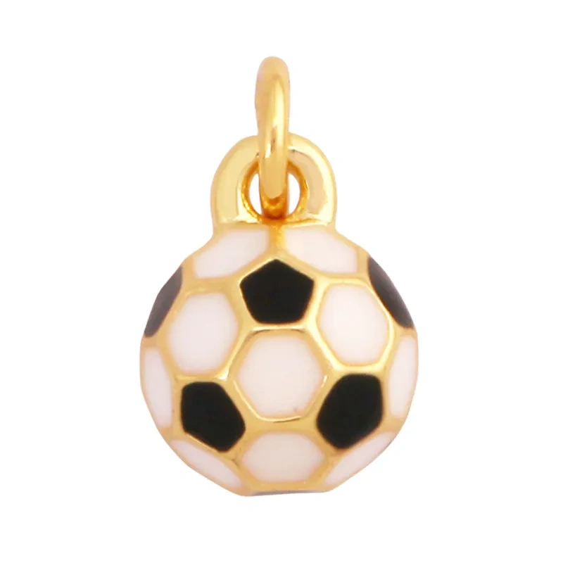 Football Baseball Rugby Boxing Glove Sports Enamel Charm Pendant,Necklace Bracelet Craft Jewelry Findings Supply R62