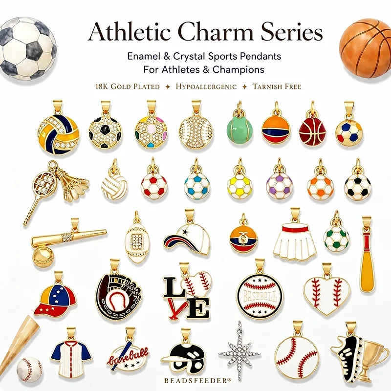 2pcs/Lot Football Baseball Rugby Boxing Glove Sports Enamel Charm Pendant,Necklace Bracelet Craft Jewelry Findings Supply R62