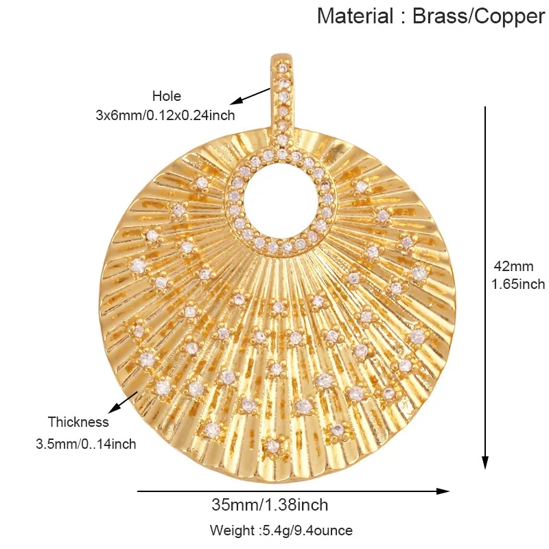 Sparkle Celestial Sun Moon Star Lightning Shell Pendants,Zircon Charms for DIY Jewelry Making Necklace Bracelet Accessories J02