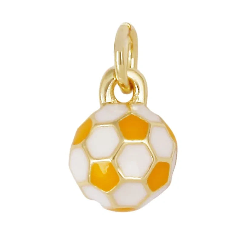 Football Baseball Rugby Boxing Glove Sports Enamel Charm Pendant,Necklace Bracelet Craft Jewelry Findings Supply R62