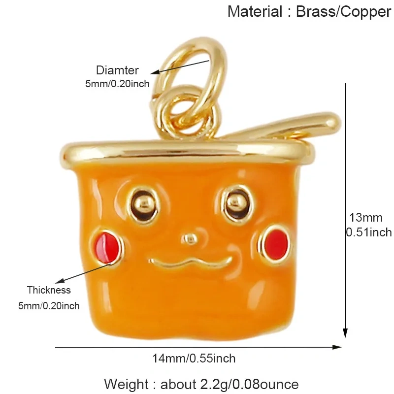 2pcs/lot Cute Enamel Candy Charms Ice Cream Chocolate Pizza Milk Bottle Pendants,Necklace Bracelet Making DIY Craft Supplies J04