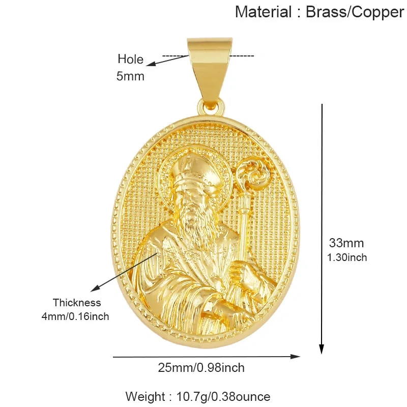 European Vintage Enamel Zircon Gold Plated Round Oval Tag Charms Pendant,DIY Handmade Necklace Jewelry DIY Making Supplies L90