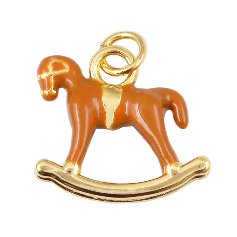 Cute Rocking Horse Matryoshka Doll Airplane Hot Air Balloon Ferris Wheel Charms Pendant,DIY Bracelet Necklace Jewelry Supply J03