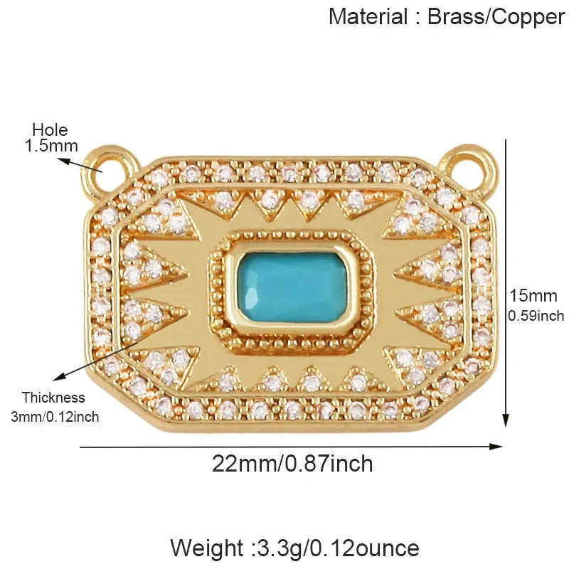 Trendy Star Moon Four‑Leaf Clover Starry Sky Evil Eye Charms Pendants,Necklace Bracelet Jewelry Making Accessories Supply T17