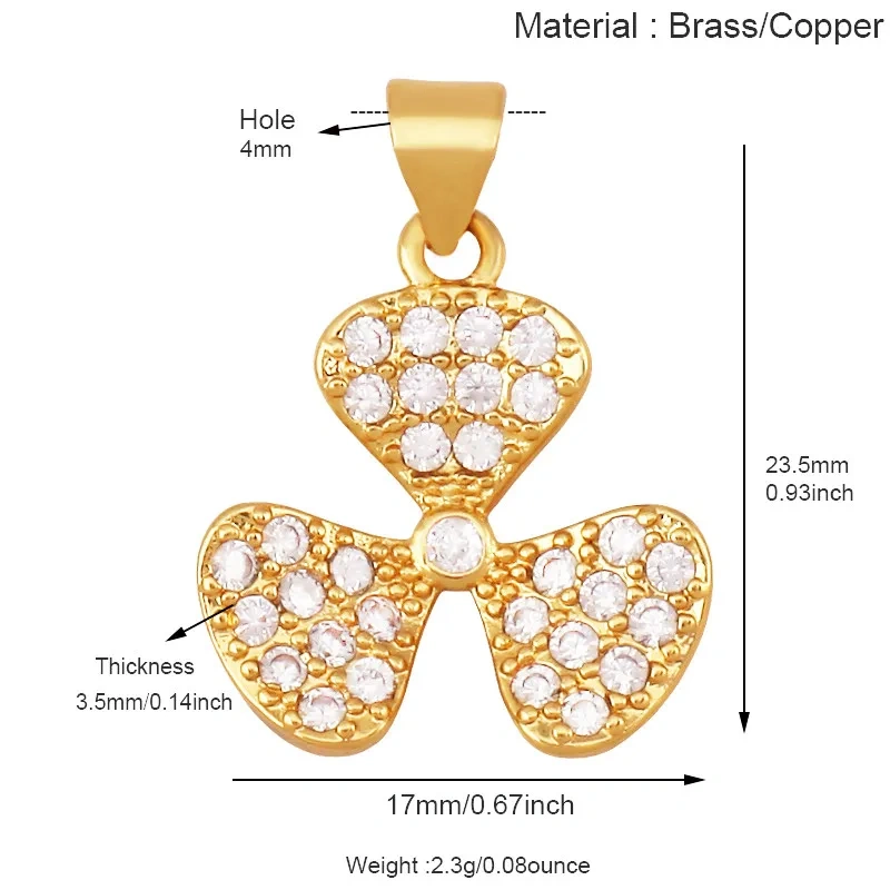 Flower Sunflower Four Leaf Clover Rose Flower Pendant Charms,DIY Jewelry Making Accessories For Necklace Bracelet Earrings R32