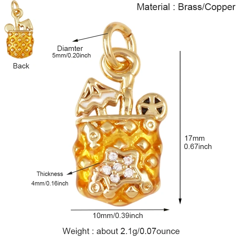 Cute Enamel Candy Charms Ice Cream Chocolate Pizza Milk Bottle Pendants,Necklace Bracelet Making DIY Craft Supplies J04