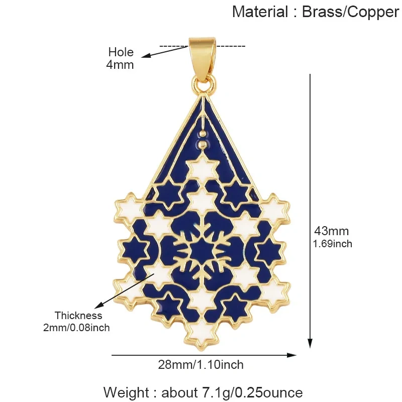 Light Luxury Bohemian Enamel Charms Real 18K Gold Plated,DIY Jewelry Findings for Bracelet Necklace Making Pendant Supply J33