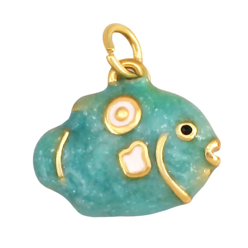 Lot Ocean Animal Shell Starfish Crab Enamel Charms Necklace Bracelet Making,Sea Life Pendant Beach Summer Jewelry Craft J19