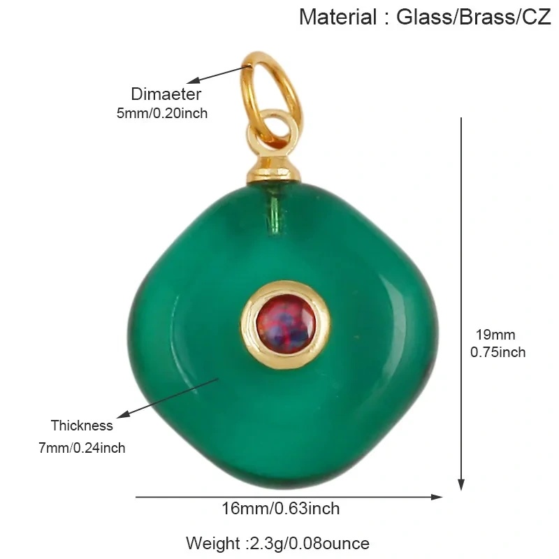 2pcs/Lot Bohemian Colorful Translucent Square Geometry Glass Charms,Handmade Necklace Bracelet Jewelry Making Pendant Craft J18