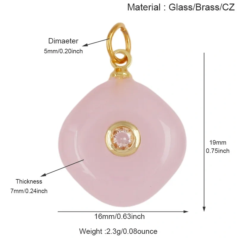 Lot Bohemian Colorful Translucent Square Geometry Glass Charms,Handmade Necklace Bracelet Jewelry Making Pendant Craft J18