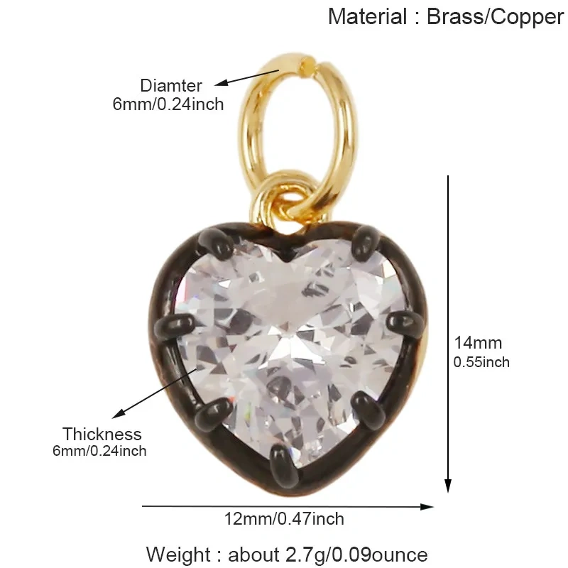 2pcs/Lot Multicolor Water Drop Oval Square Heart Shape Charm Pendant,DIY Jewelry Accessories Clavicle Chain Necklace Supply L91