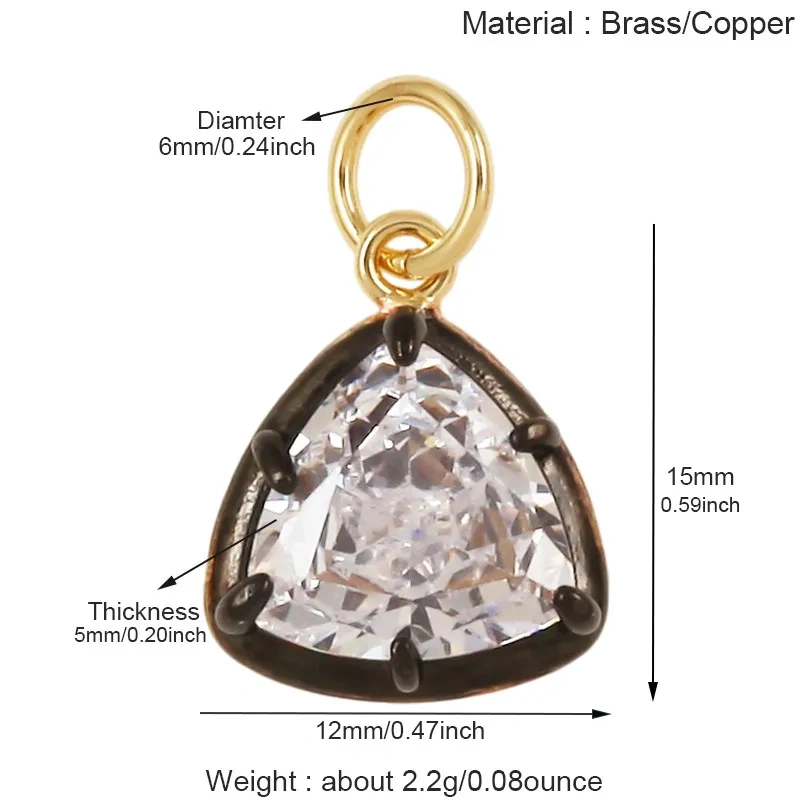 Multicolor Water Drop Oval Square Heart Shape Charm Pendant,DIY Jewelry Accessories Clavicle Chain Necklace Supply L91