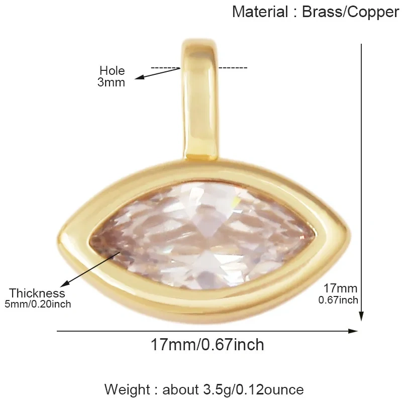 Multicolor Water Drop Oval Square Heart Shape Charm Pendant,DIY Jewelry Accessories Clavicle Chain Necklace Supply L91