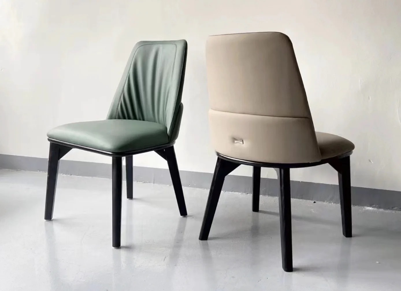 vinyl upholstered dining chair