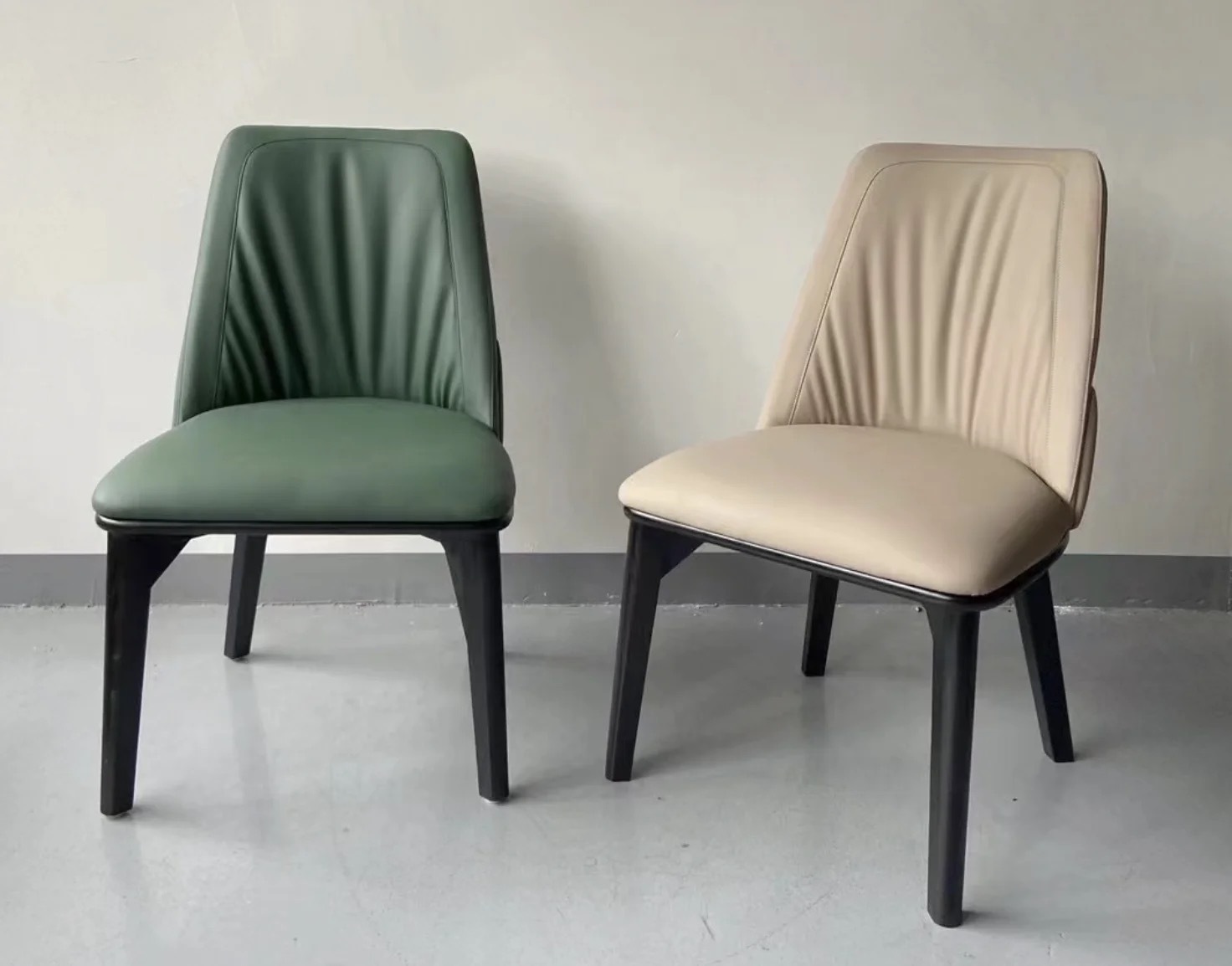 vinyl upholstered dining chair