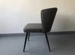 high back leather restaurant chair