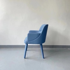 full fabric upholstered armrest chair