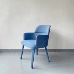 full fabric upholstered armrest chair