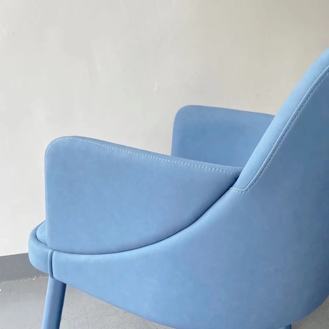 full fabric upholstered armrest chair