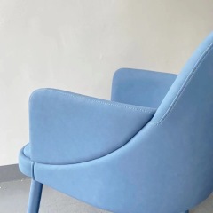 full fabric upholstered armrest chair