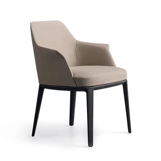 vinyl upholstered armchair