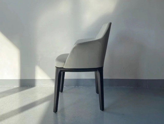 vinyl upholstered armchair