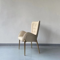 high back tufted dining chair