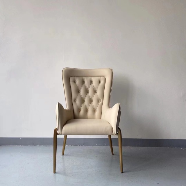 high back tufted dining chair