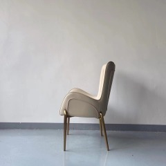 high back tufted dining chair
