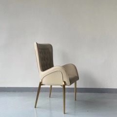high back tufted dining chair
