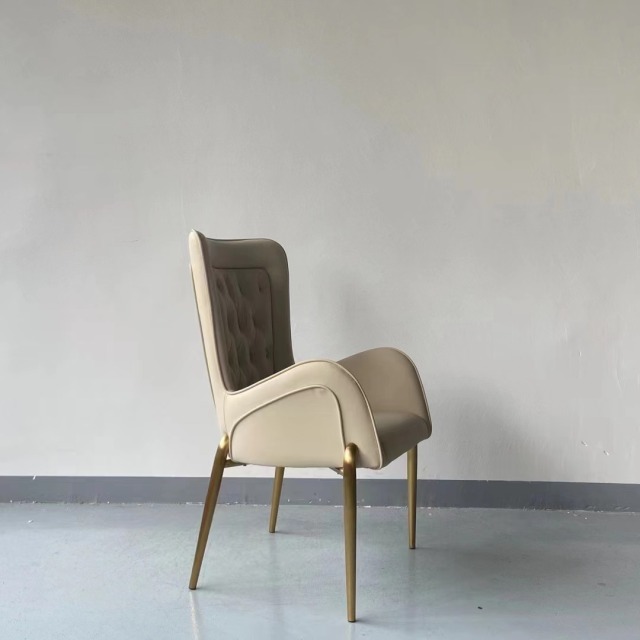 high back tufted dining chair