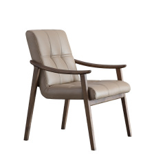 high quality solid wood armrest single chair