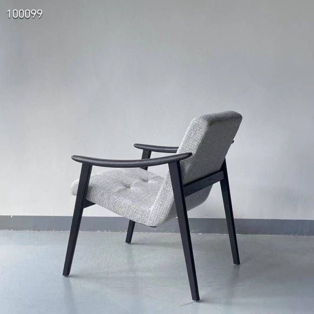 high quality solid wood armrest single chair