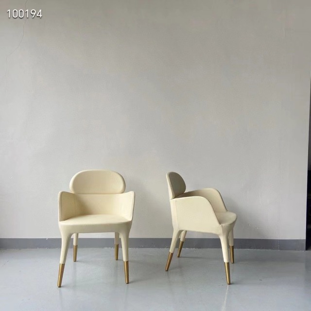 vinyl high back armchair