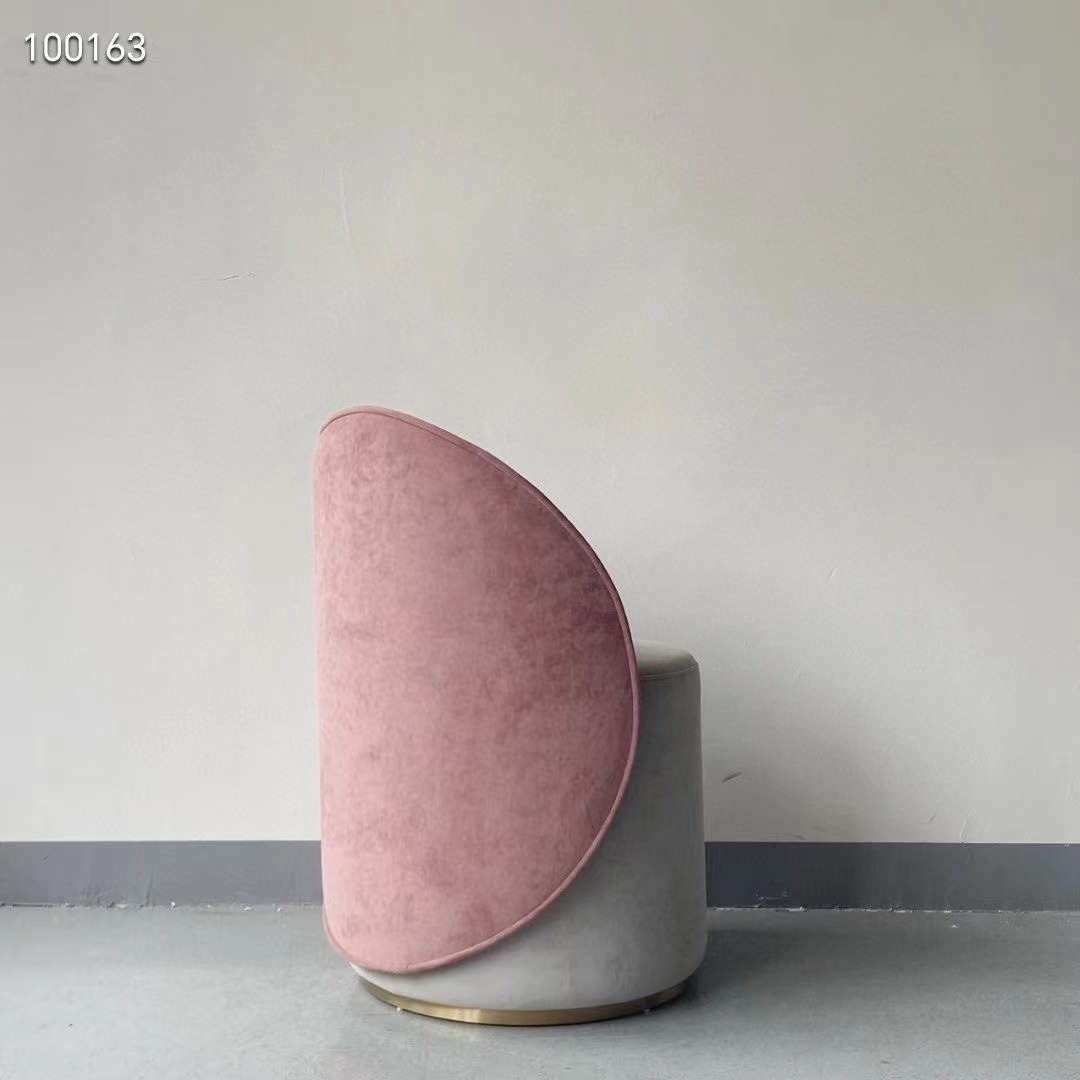velvet upholstered penguin chair